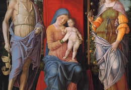 Mantegna Andrea Virgin and child with the Magdalen and St John the Baptist