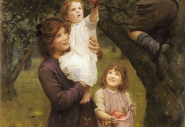 Elsley Arthur John Picking Apples