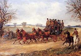 Alken Henry A Coach And Four On An Autumn Road