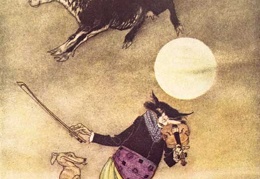 Rackham Arthur Mother Goose The Cow Jumped Over the Moon