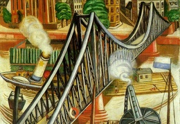 Beckmann Max The iron footbridge 1922 Kunstsammlung Nordrh