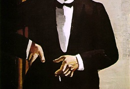 Beckmann Max Selfportrait in tuxedo 1927 Busch-Reisinger M