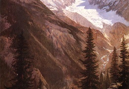 Bierstadt Albert Canadian Rockies Asulkan Glacier