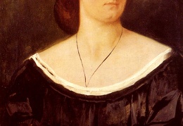 Feuerbach Anselm Portrait Of A Lady Holding A Fan