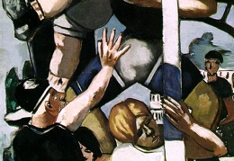 Beckmann Max Rugby players 1929 Wilhelm-Lehmbruck-Museum 