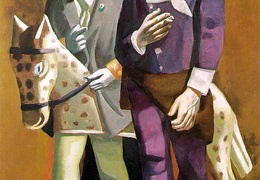 Beckmann Max Carnival- The artist and his wife 1925 Kunstm