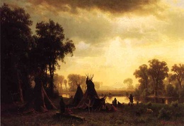Bierstadt Albert An Indian Encampment