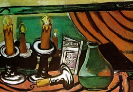 Beckmann Max Still life with candles and mirror 1930 Staat