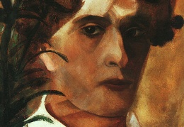 Chagall Self-Portrait 1914 oil on paperboard Philadelphia