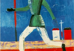 Malevitj Running Man 1932-34 Oil on canvas 79 x 65 cm Mus