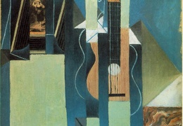 Gris The guitar 1913 Oil and papier colle on canvas 61x50