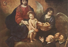 Murillo The Infant Jesus Distributing Bread to Pilgrims
