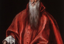 El Greco Saint Jerome as a Cardinal oil on canvas Metropol