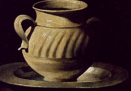 Zurbaran Still Life with Pottery Jars detail Prado