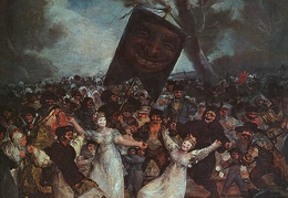 Goya The Burial of the Sardine 1793 oil on wood Academy o