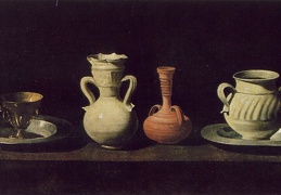 Zurbaran Still Life with Pottery Jars 46x84 cm Prado