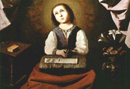 Zurbaran The young virgin 1632 Metropolitan Museum of Art 
