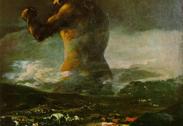 Goya The Colossus 1808-12 Prado