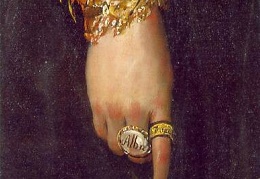 Goya Duchess of Alba 1797 Detalj 2 210 2x149 3 cm Hispan