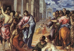 El Greco The Miracle of Christ Healing the Blind 1575 oil 