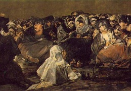 Goya The Great He-Goat or Witches Sabbath ca 1821-23 140x4