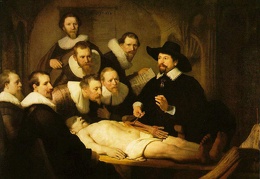 Rembrandt Doktor Tulps anatomilektion 1632 Haag