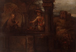 Rembrandt Christ and the Woman of Samaria 1659 60x75 cm E