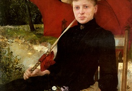 Knopp Imre The Red Parasol