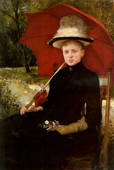Knopp Imre The Red Parasol