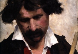 Helene Schjerfbeck Miehen Muotokuva Portrait of a Man 1880