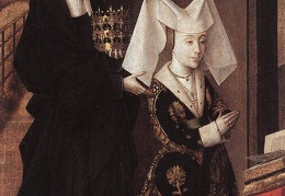 CHRISTUS Petrus -portrait- Isabel of Portugal with St Elizabeth