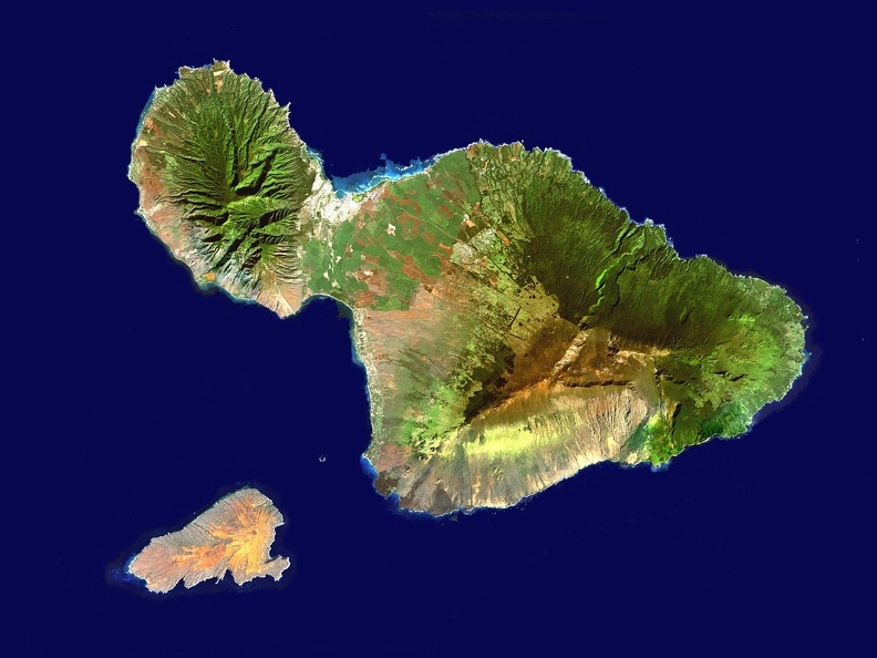 Landsat Image of Maui Hawaii