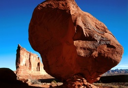 Balanced Rock near the Tower of Babel  Arches National Park