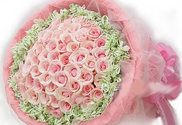 Bouquet roses with hollow background 5