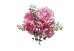 Bouquet roses with hollow background 22